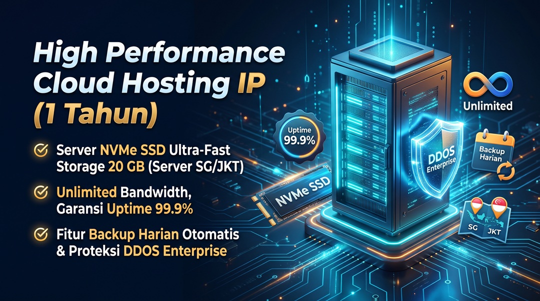 High Performance Cloud Hosting IP (1 Tahun)